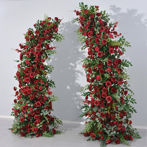 Sfondo colorato fiore di rosa di seta di nozze di simulazione della parete scena del fiore oggetti di scena del giardino arco sfondo di fiori decorazioni per <span class=keywords><strong>matrimonio</strong></span> floreali - Product Image 3