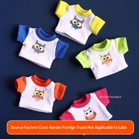 T-shirt en peluche pour bébé, manches courtes bicolores, série Fantasy, vêtements pour poupée de 12 cm, pour 0-24 mois
