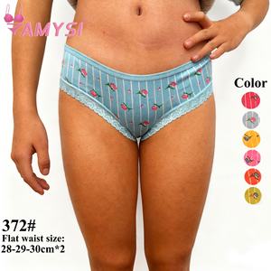 Amysi 372 #   Pakaian Dalam Remaja Perempuan untuk Aktivitas Sehari-hari, Model High-Rise, Bahan Milk Silk dengan Renda di Samping, Cocok untuk Sekolah dan Olahraga, Daya Serap Sedang - Product Image 1