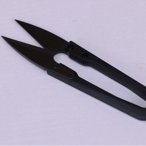Zoyer Black Plastic Handle Yarn <b>Scissors</b> Stainless Steel Blade U Shaped For Cross Stitch Garment <b>Sewing</b> - Product Image 1