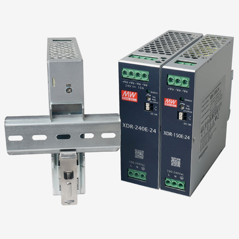 Mean Well XDR Series 75W-960W Din Rail Industrial Power Supply 48V Voltage Single 95% Efficiency Overvoltage/Overload Protection