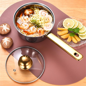 Wholesale Custom Color Stainless Steel Non-Stick Pan <b>Set</b> Gold Handle Dishwasher Oven Safe Eco-Friendly <b>Cookware</b> <b>Set</b> - Product Image 3