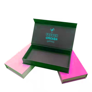 Boîtes d'emballage en papier pour bijoux, boîtes rigides en carton noir personnalisées, à rabat, magnétiques, en forme de livre, boîte cosmétique en forme de livre - Product Image 1