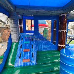 5 in 1 tropical breeze combo <b>inflatable</b> bounce house slide with pool castillo hinchable - Product Image 5