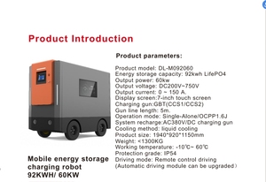 Commercial <strong>Solar</strong> High Capacity Mobile Rescue Energy Storage DC Fast EV Charging Station 50kW 60kW CCS2/GBT <strong>Autonomous</strong> Driving - Product Image 2
