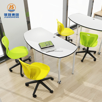 Mobilier de bibliothèque moderne Table et chaises de lecture Mobilier de bibliothèque scolaire Mobilier de bibliothèque d'université pour salle d'étude d'étudiant