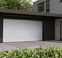 Porte à enroulement en aluminium haute résistance, design minimaliste, forte capacité de résistance au vent, pour utilisation en supermarché, environnement extérieur difficile