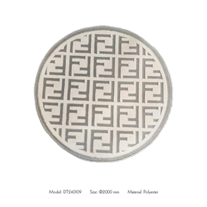Tappetini per porte di forma rotonda Design personalizzato <span class=keywords><strong>in</strong></span> poliestere Runner tappeti fatti a macchina <span class=keywords><strong>tappeto</strong></span> cerchio diametro fuste - Product Image 2
