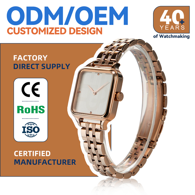 Undecember ODM/OEM Fashion Women's Wristwatch Manufacturer Mother of Pearl Dial Stainless Steel Strap Quartz Movement Watch