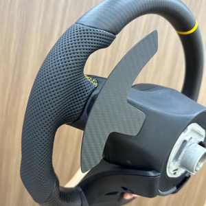 Volant en fibre de carbone mate avec bandes jaunes pour Mercedes Benz <span class=keywords><strong>AMG</strong></span> GT W211 W222 W221 W204 W222 W205 W212 - Product Image 5