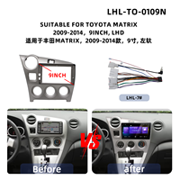 Frame Fascia Monitor Mobil untuk TOYOTA MATRIX, 2009-2014 Frame Fascia GPS Mobil Frame Radio Mobil Suku Cadang Mobil Lainnya