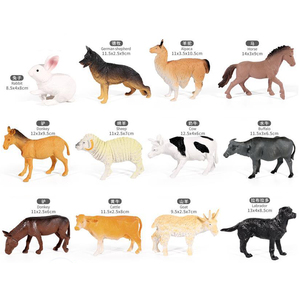 Set di 12 Modelli Realistici di Animali da Fattoria, Giocattoli Educativi in PVC da 5 Pollici con Polli, <span class=keywords><strong>Cavalli</strong></span>, Mucche e Pecore - Product Image 1