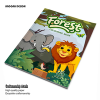 Livre de peinture à l'aquarelle sans dégâts sur le thème de la forêt pour les tout-petits et les enfants de 1 à 8 ans, cadeau d'anniversaire artistique, livres personnalisés imprimés