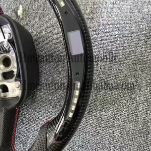 พวงมาลัยมือจับหนังคาร์บอนไฟเบอร์แบบมีรูพรุนที่นิยมมากที่สุดสำหรับดอดจ์ชาเลนเจอร์พวงมาลัยรถยนต์ - Product Image 5