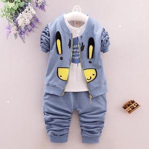 Vêtements pour enfants en gros, ensemble de 3 pièces pour enfants, veste, t-shirt et pantalon - Product Image 3