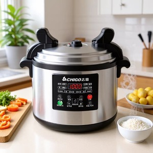 Chigo Electric Pressure Cooker 8L 60L Large Capacity Stainless Steel Commercial Use One Touch Operation - Product Image 1