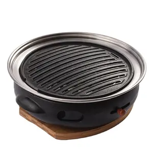 Hete Verkoop Bbq Grills Gietijzer Bbq Houtskool Brazier Koreaanse Bbq Houtskool Brazier