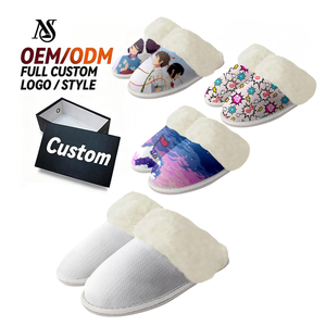 Pantuflas de Invierno Cálidas, Antideslizantes, Gruesas, Informales, para Interiores, Forradas de Felpa, con Retención de Calor, de Algodón - Product Image 1