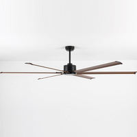 Style moderne Extra Large Grande Maison Lame en aluminium Économie d'énergie Puissant moteur DC silencieux Télécommande Ventilateur de plafond