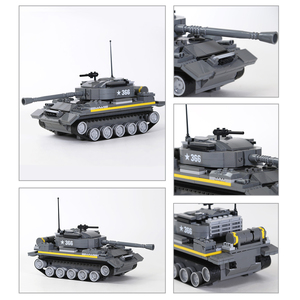 Wange 3660 <span class=keywords><strong>WW2</strong></span> Modèle de char lourd assemblé, équipement MOC, briques d'assemblage, blocs de construction en plastique, ensemble de jouets pour enfants, cadeau unisexe, Juguete - Product Image 5