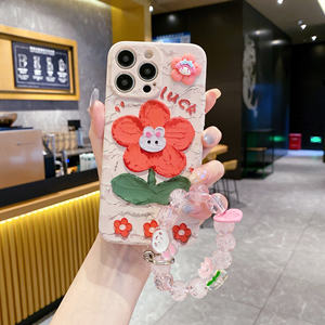 Coque de téléphone dessin animé fleur de lapin Style Ins pour <span class=keywords><strong>Huawei</strong></span> Honor400lite NOVA11 HonorX6A X7A X9A X9C P70 Fasion couverture arrière pour les filles - Product Image 5