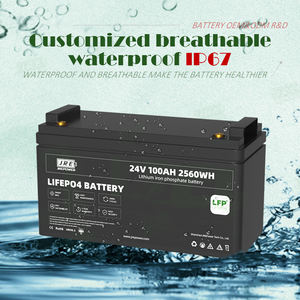 25.6V 100Ah 8S1P LiFePO4 6000-Cycle penyimpanan energi Lithium Ion Smart baterai BMS untuk penggunaan rumah tenaga surya & komersial - Product Image 3