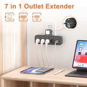 <span class=keywords><strong>Toma</strong></span> <span class=keywords><strong>de</strong></span> corriente Europea 7 en 1 con luz LED USB TIPO C <span class=keywords><strong>de</strong></span> alta calidad para uso doméstico nocturno - Product Image 4