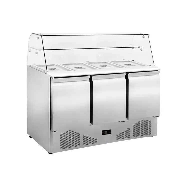 320l salatbar kühlschrank kühlschrank salatbar glas küche arbeitsbank salatbar kühlschrank