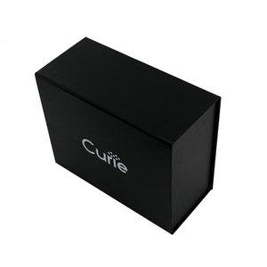 Custom Luxury <b>Black</b> Magnetic <b>Boxes</b> Handle for Clothing Apparel Shoes Hats Embossed Matt Laminated UV Coating Recycled Materials - Product Image 4
