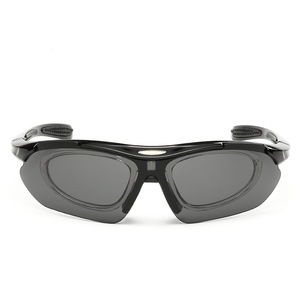 Lunettes de cyclisme Xsy noires avec verres polarisés PC UV400, coupe-vent, pour sports de plein air, pêche, conduite - Product Image 4