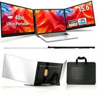 Écran d'extension pour ordinateur portable 15,6 pouces 1080P FHD ultra léger et portable, triple moniteur pour ordinateurs portables, Plug & Play avec Windows/MacOS/Chrome