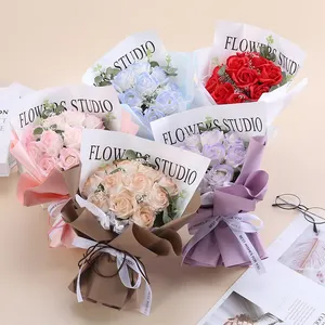 Beliebter Blumenstrauß Geschenk Valentinstag Muttertag Rose Seifenstrauß