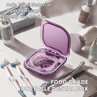 Boîte de rangement portable multifonction en PC de qualité alimentaire pour appareils dentaires, directement de l'usine, pour usage domestique et orthodontique