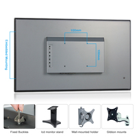 Factory Price 23.8 Inch Industrial Touch Monitor IP66 Waterproof PCAP Panel Mount Display