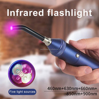 Appareil de luminothérapie rechargeable à main pour le visage et le corps, soins de la peau à domicile, anti-âge, soulagement de la douleur, stylo de physiothérapie