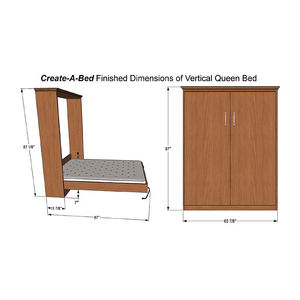 Комплект фурнитуры WT-B01 для складной кровати-трансформера (кровати Мерфи) с регулируемой стальной рамой, усиленный, в стиле середины века - Product Image 3