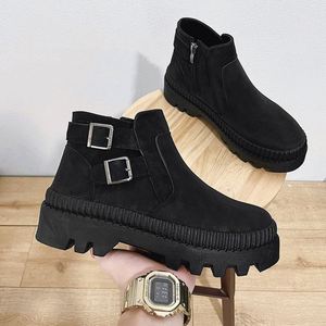 Botas de Cuero con Cremallera para Hombre, Nueva Moda de Otoño e Invierno - Product Image 3