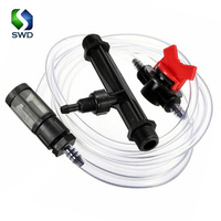 Système d'irrigation goutte à goutte standard SWD manuel noir avec prise DIN, ensemble d'aspiration 1/2 pouce, distributeurs d'engrais Venturi OEM