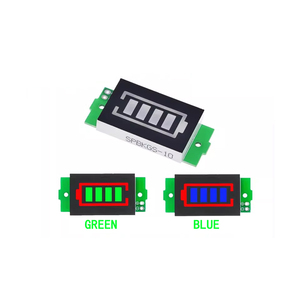 Modulo Indicatore di Capacità Batteria al Litio 3.7V Li-ion 1/<span class=keywords><strong>2</strong></span>/3/4/5/6/7/8S Display Blu Verde Tester di Potenza per Batterie di Veicoli Elettrici - Product Image 1