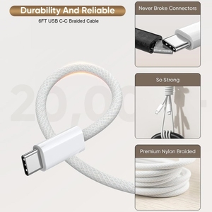 Cargador Rápido Tipo C de 20W para iPhone 17 Pro Max/17Pro/16e/16 Pro/16 Plus/15/15 Pro Max y <span class=keywords><strong>iPad</strong></span>, Cargador USB C de <span class=keywords><strong>Carga</strong></span> Rápida - Product Image 4