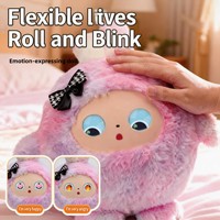 Peluche interactive pour chien avec dialogue multilingue, en polaire corail, pour enfants de 0 à 24 mois, jouet éducatif d'apprentissage