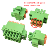 Connecteurs à ressort à montage sur panneau à profil bas de 3,81 mm à montage sur panneau et connecteurs mâles-femelles à double rangée, ensemble de 3 pièces pour connexion en ligne, directement de l'usine