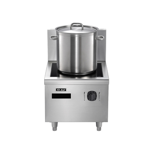 Équipement de cuisine de restaurant, cuiseur à soupe à <span class=keywords><strong>induction</strong></span> en acier inoxydable 304, à une ou deux têtes, avec plateau à huile amovible - Product Image 1