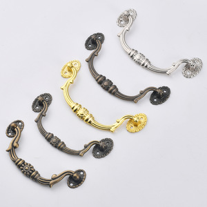 Chinese Style Zinc Alloy Drawer Handles Bar Shape Plated Durable <b>Cabinet</b> Furniture Hardware Accessory - Product Image 2