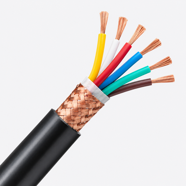 YueHua RVVP Multi Core Industrial Instrumentation Control Electrical Cable 300V XLPE PVC Copper