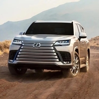 Ventes aux enchères de voitures d'occasion Lexu S LX 600, conduite à gauche, automatique, transmission intégrale, cuir, alliage d'aluminium foncé, Japon