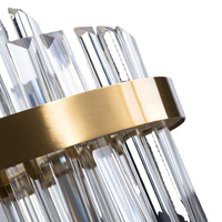 Lustre en cristal de luxe léger, moderne et minimaliste, circulaire, grand modèle, LED doré, haute luminosité, pour salon, salle à manger, chambre à coucher