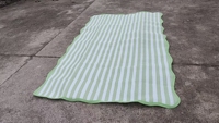 Maßgefertigter RV Outdoor-Teppich aus PP-Materialien, Wasserdichte Wendbare Camping-Matte, Langlebiger Kunststoff-Strohteppich für Wohnwagen