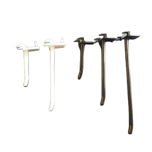 Móc <span class=keywords><strong>Prong</strong></span> Đơn Chrome Nặng Hiển Thị Lắp Móc Slatwall Đơn 6" - Product Image 1