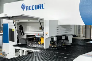 ACCURL automatico idraulico CNC torretta punzonatrice per lamiera punzonatrice per occhielli 24 stazioni Siemens System